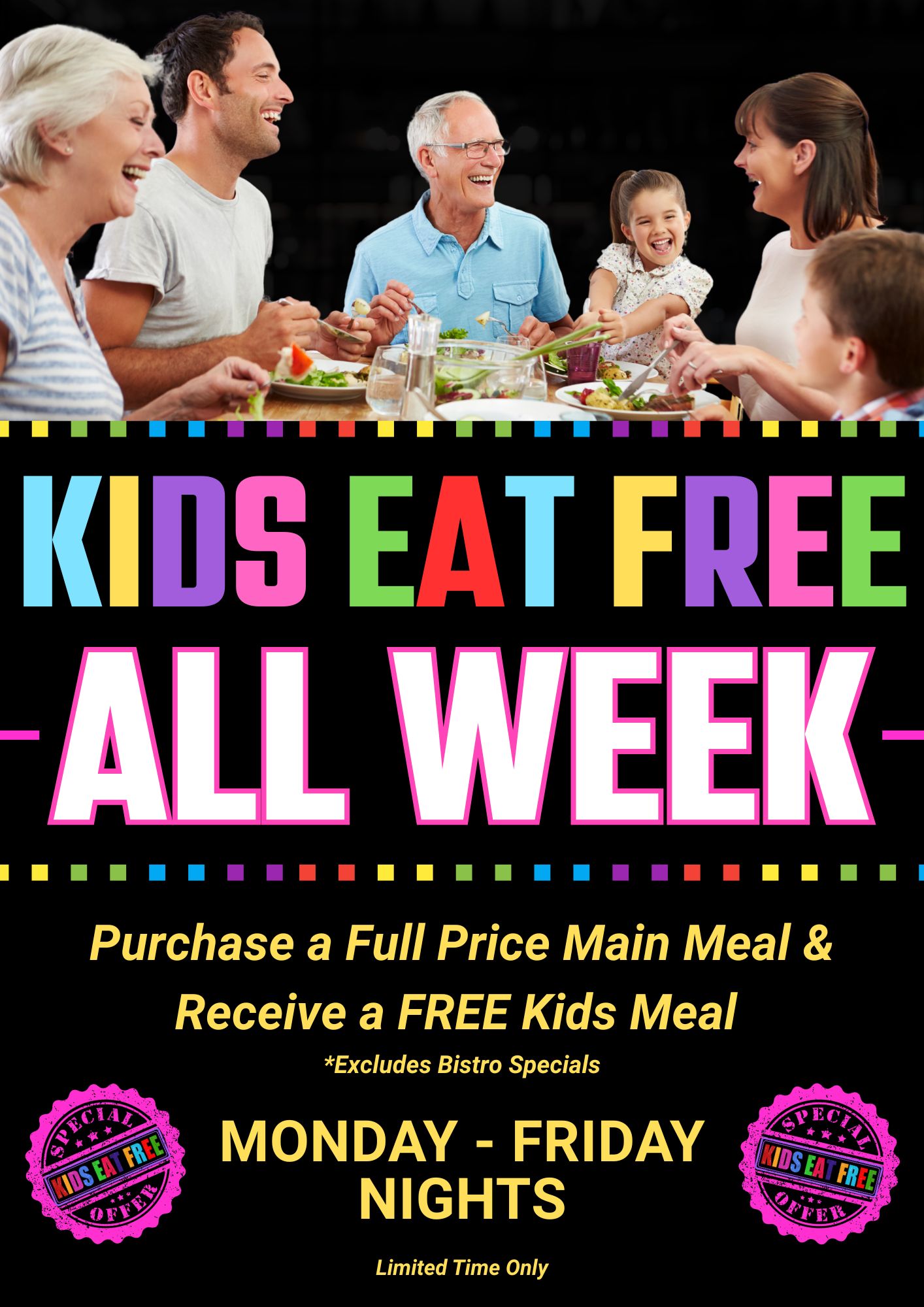 Kids Eat Free All Week
